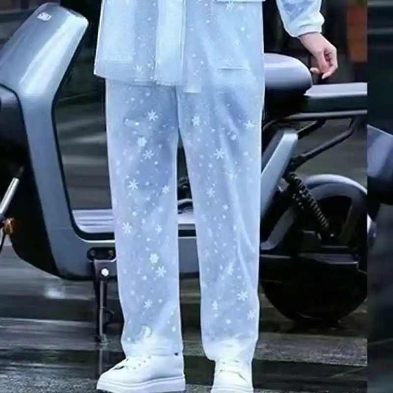 Bedruckte leichte Regenhose aus PVC mit leichtem und verstärktem Design, geeignet für Tee-Ernte und Angeln.