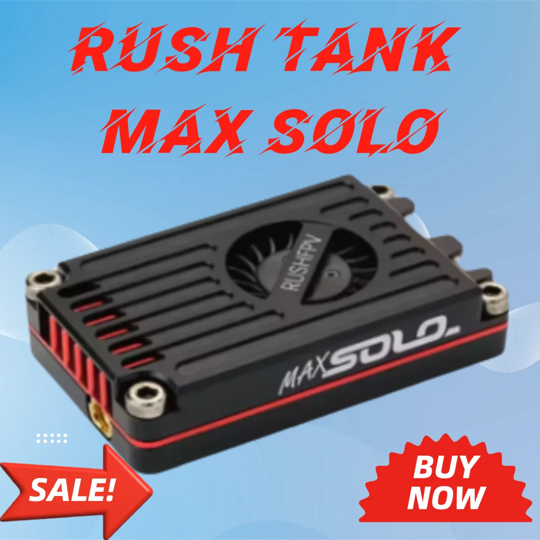 

RUSH TANK MAX SOLO High Power Video Transmitter with for FPV Drone Aircraft Long Range Strong High speed and low latency