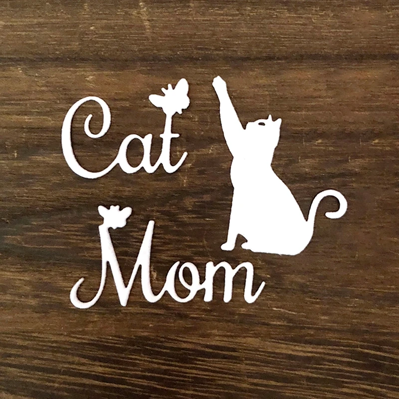 for Cat Mom Metal Cutting Dies Handmade Stencil Mold Embossing Pattern for Children Adults DIY Crafts Projects DropShipping