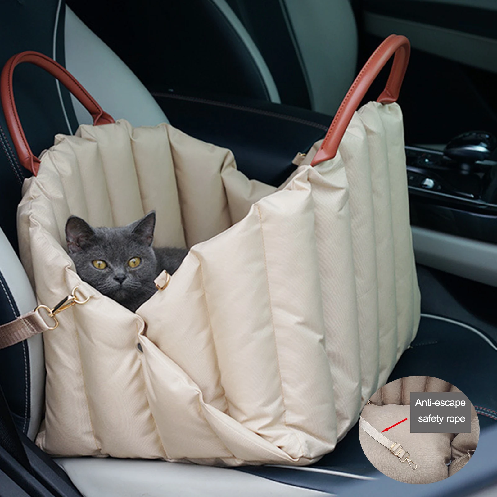 Portable Pet Car Seat Portable Nest Winter Puppy Carrier for Small Dog Cat Travel