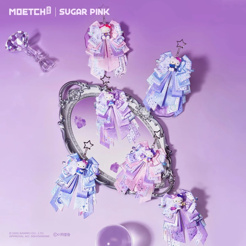 Novo genuíno sanrio hellokitty constelação estudo série caixa cega brinquedos acessório de cabelo saco charme caixa mistério presente aniversário da menina