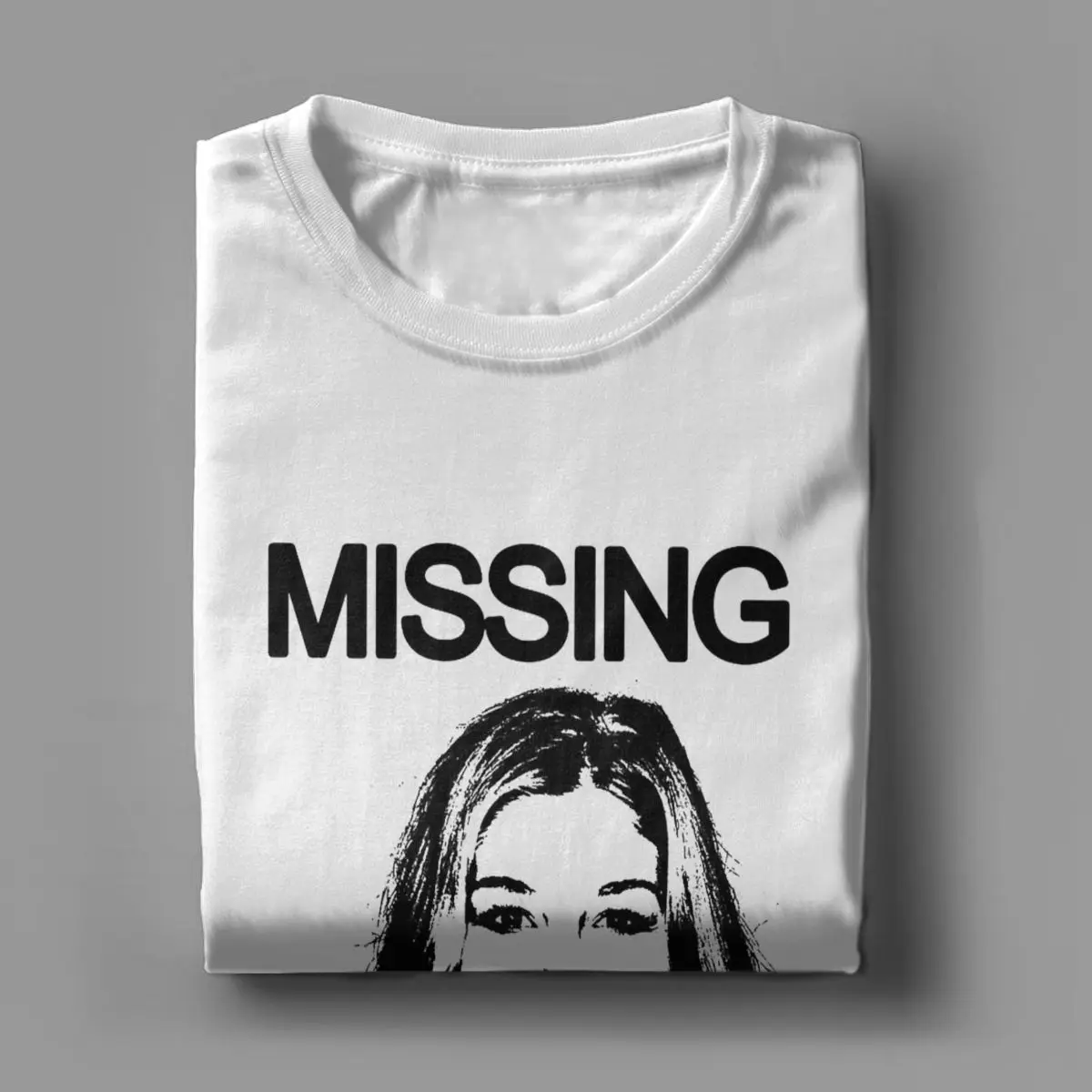 MISSING AMY DUNNE Men T Shirt gone girl rosamund pike Funny Tees Short Sleeve Crewneck T-Shirt Pure Cotton New Arrival Tops