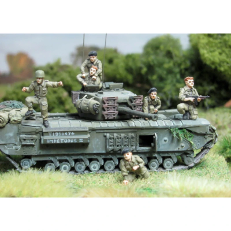 1/72 Scale Die-Cast Resin Figure Model GKBritish Tank Rescue Team Unpainted Free Shipping