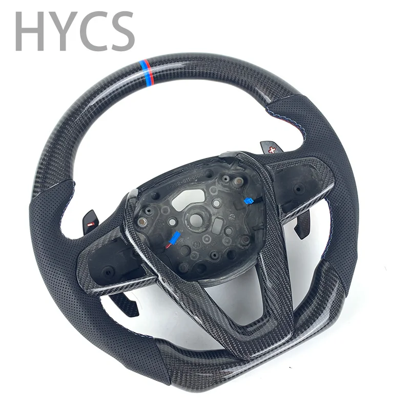 For BMW G Luxury Models 3-series 5-Series GT 7-series G11 G12 G20 G21 G30 G32 Real Carbon Fiber Steering Wheel Without airbags