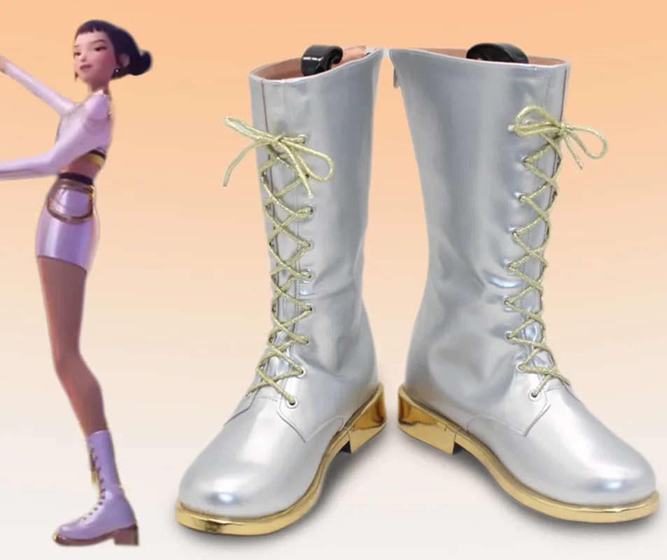 KPop chasseurs de démons Zoey Rumi Cosplay chaussures Anime Costume bottes sur mesure enfants filles chaussures bottes