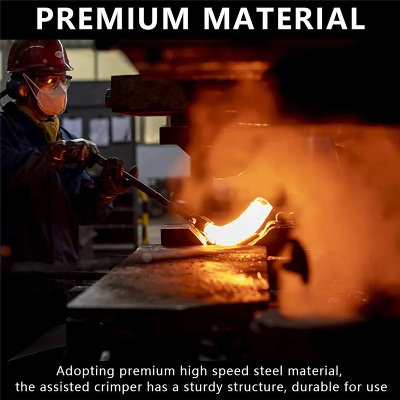 Piegatrice a percussione 2025+C5A2, crimpatrice turbo C5A2 compatibile con cordless (min.12 Volt CC) o con cavo (max. CA da 7 A)