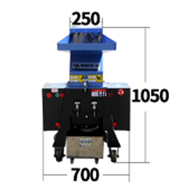 150-200kg/h Powerful Plastic Shredder 380V 4KW Crusher Industrial Shredder machine Bone PVC Pipe Bottle Crushing Machine