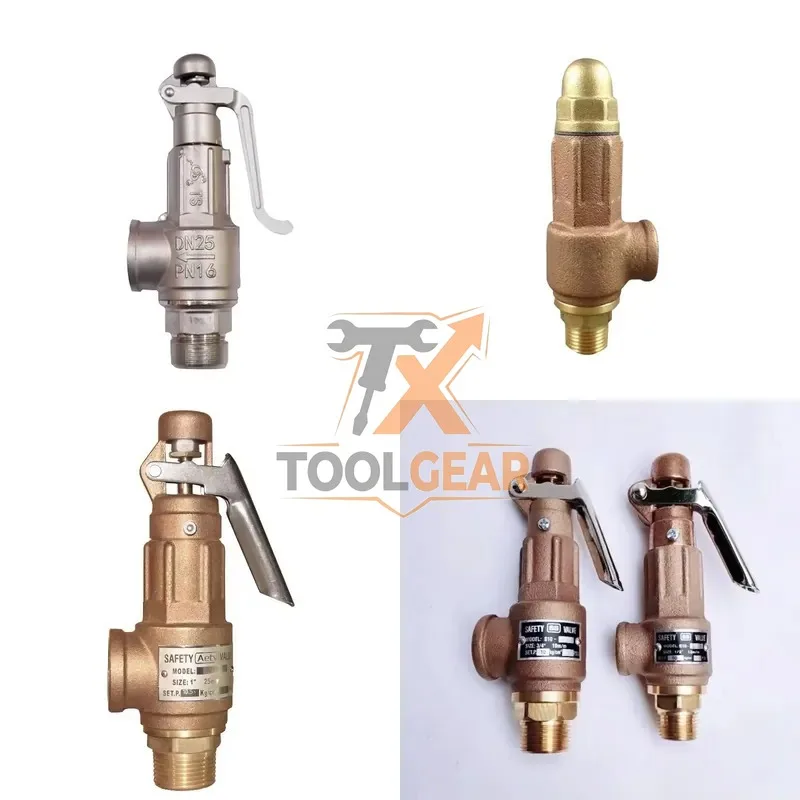 2026China*Factory* Manufacturer's Direct Thickened Brass Adjustable Pressure Relief Valve 1inch Brass Safety Relief Valve