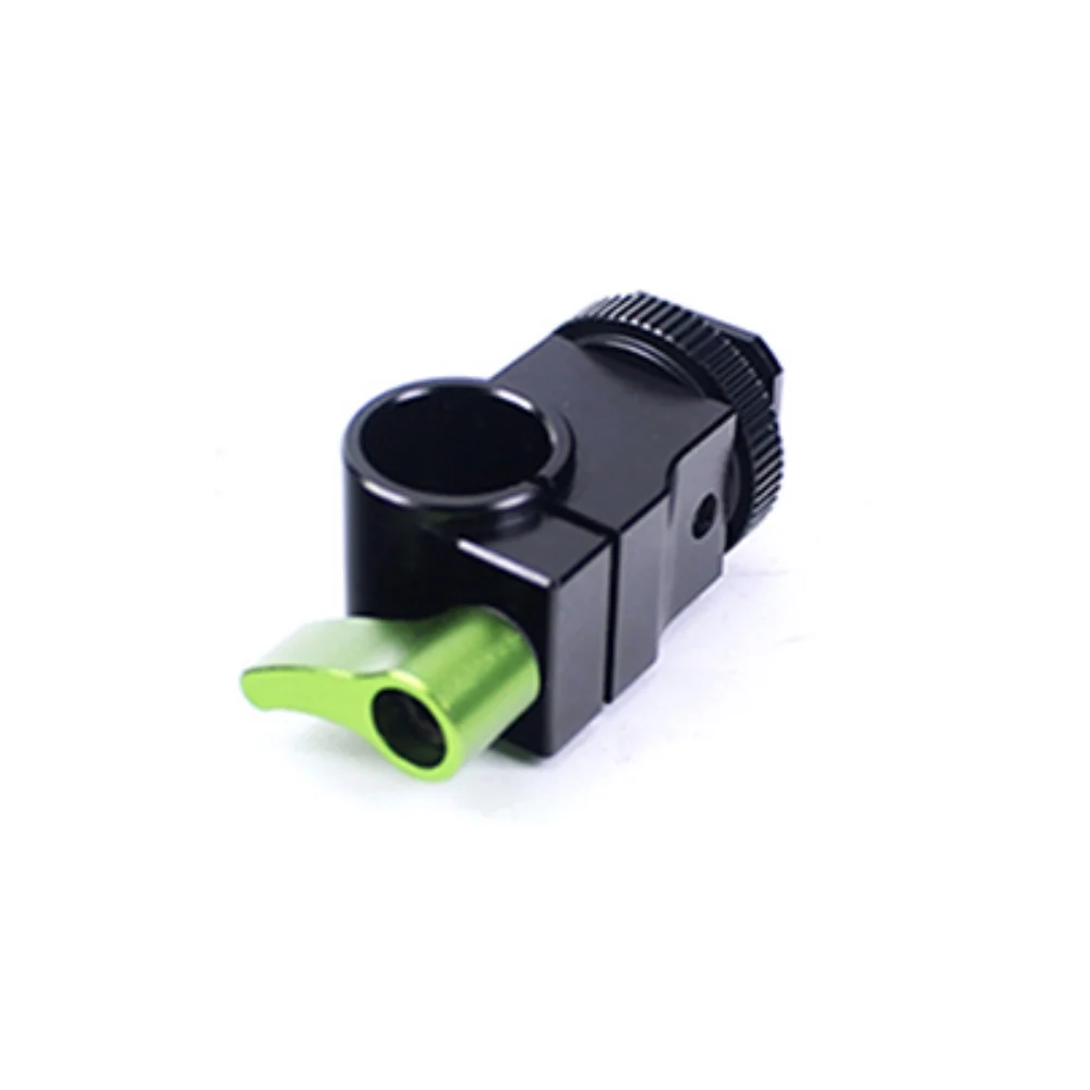 

Lanparte 15mm Hot Shoe Single Hole Rod Clamp for LCD View Finder on Top Camera Camcorder