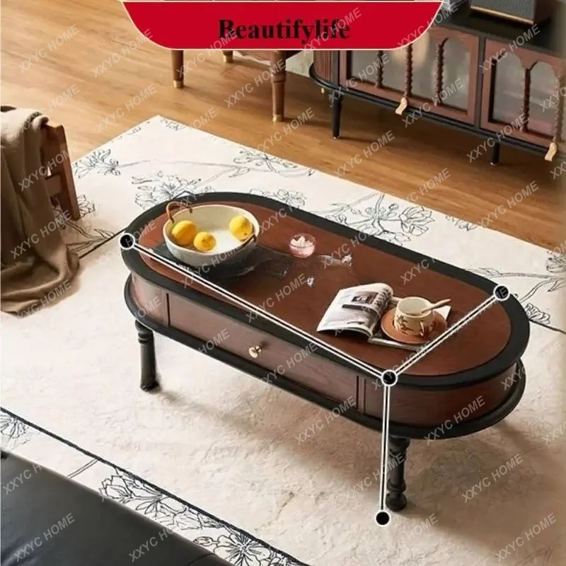 A  Mobile European Style Coffee Tables Classy Storage Designer Round Coffee Tables Mid Century Luxury Mesa De Centro Sala