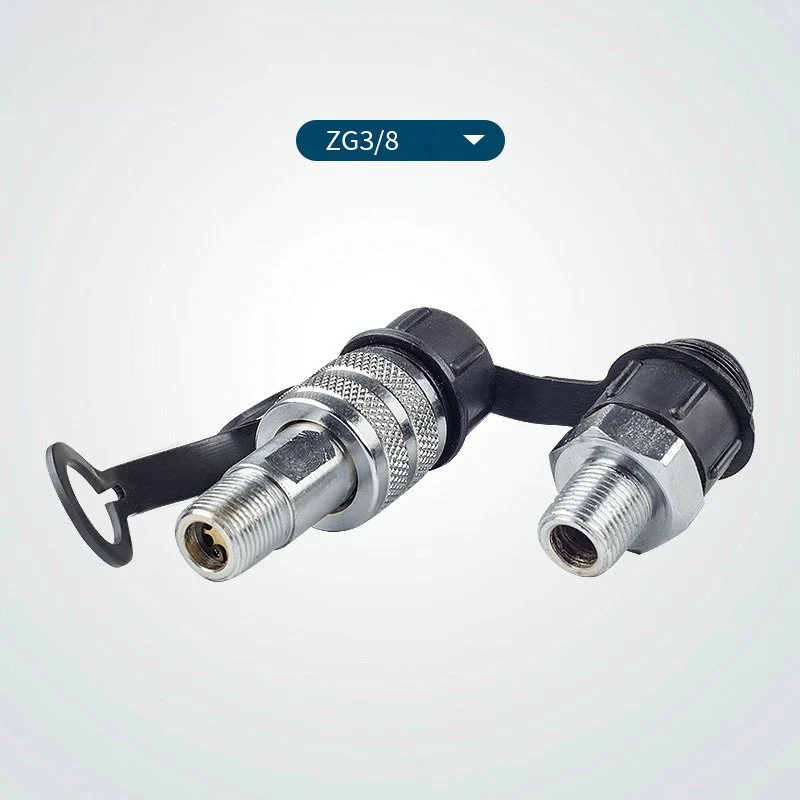 A set of M16 * 1.5 zg3/8 high-pressure oil pipe male and female connectors for hydraulic accessories, NPT38