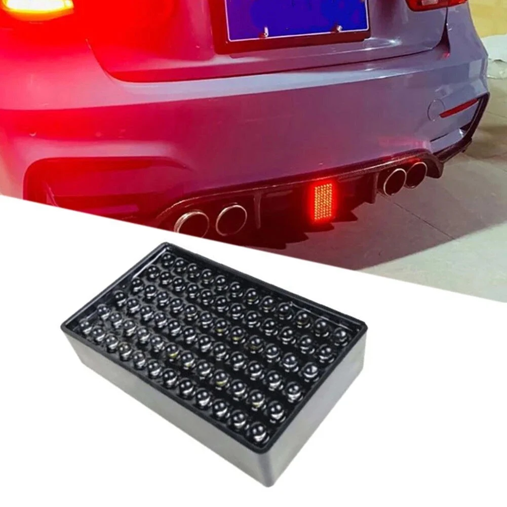 12V 72 LED Car Rear Brake Light Lamp Strobe Flashing Tail Stop Indicator Light Rear Fog Light Signal Light