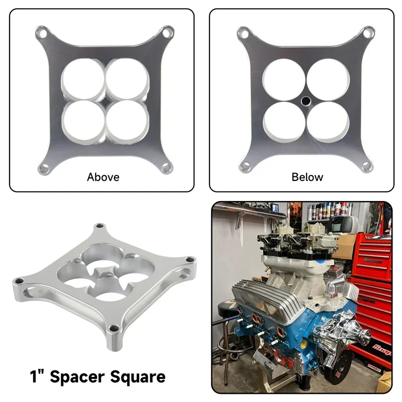 لشيفي GM LS1 LS2 LSX شيفروليه فورد 302 SBC T6 الألومنيوم 4150 CNC 1 بوصة تشكيله المكربن فاصل مربع تتحمل 4 ميناء