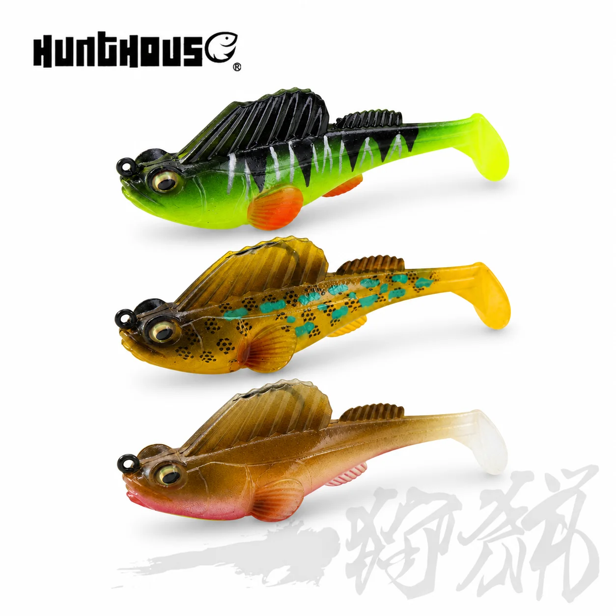 Hunthouse 3er-Set Jighead-Softköder 7g 10g 14g 21g 28g Swimbait Wobbler Köder für Hecht Barsch Zander Salzwasser-Angelzubehör