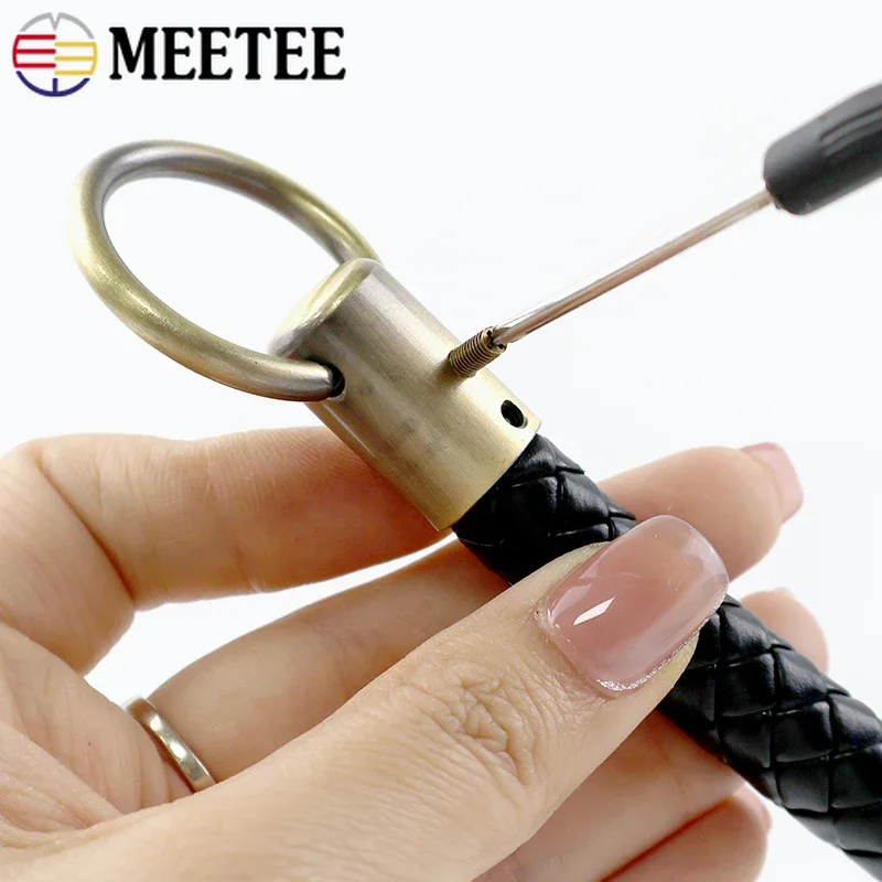 

4/8/10Pcs Metal Buckles O Ring Cap Cord Stopper Lock Backpack Chain Snap Hook Bag Strap End Locks DIY Leather Craft Accessories