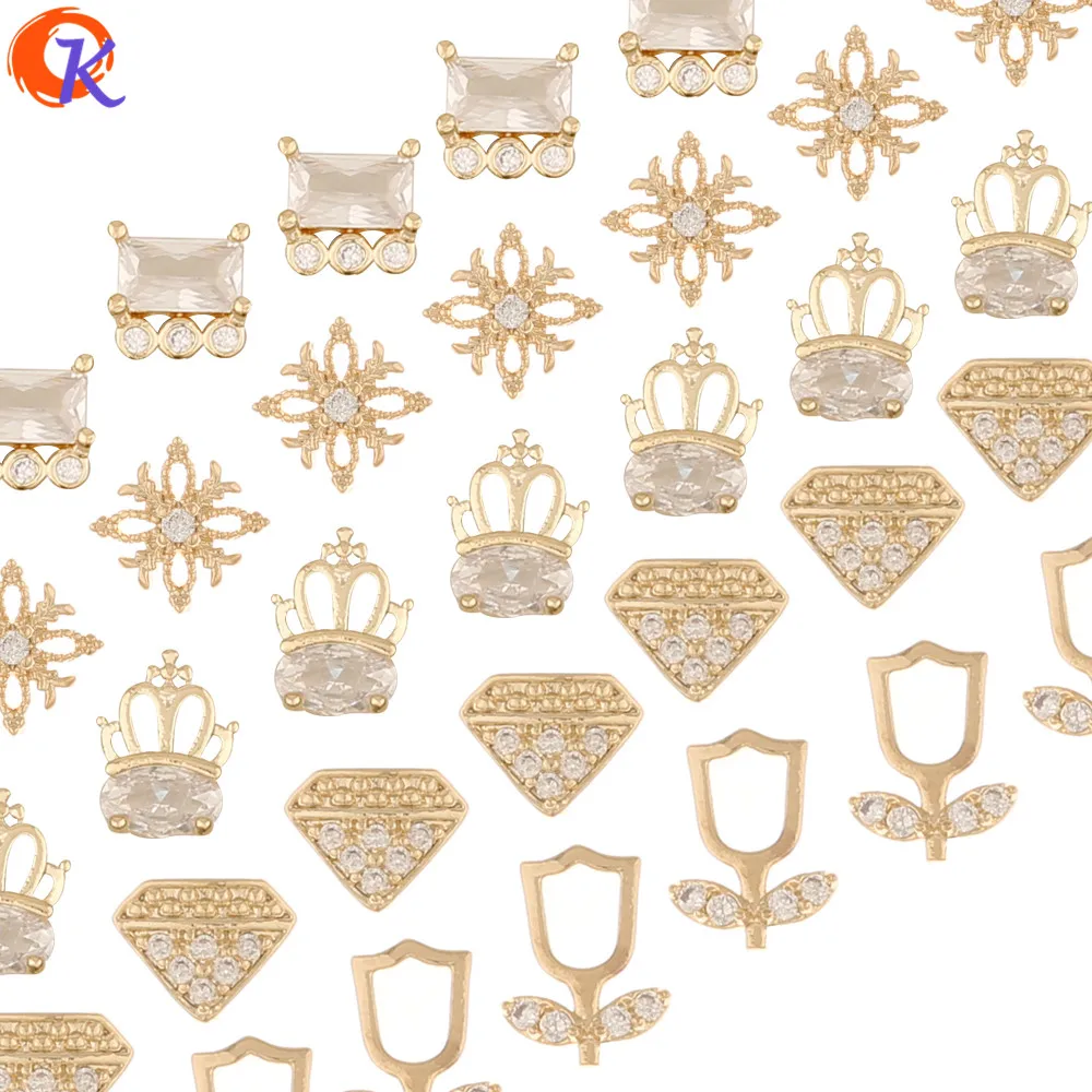 

Cordial Design 100 шт. ювелирные аксессуары/кубический цирконий шармы/фурнитура для ногтей/Сделай сам/ПОДЛИННОЕ позолота/украшение