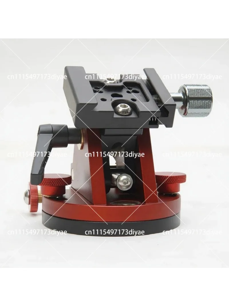 Precision 0-65 Degree Adjustable Tilt Head with Quick Release Clamp, Aluminum Alloy Tripod Mount Base, 3/8
