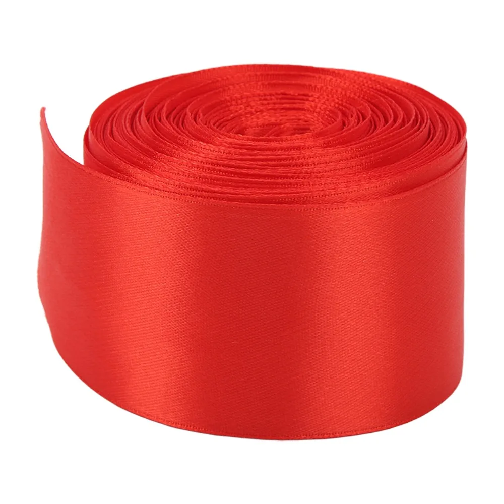 Polyester Cotton Finish Line Ribbon Red Color Cut to Length Sprint Banner Smooth Surface Athletics Ribbon Track Races