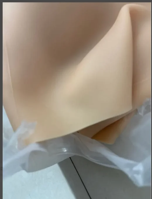Open crotchhip enhancementsilicone false butt, hip-lifting underwear, women's high-waisted hip pants, peach false hip thickening