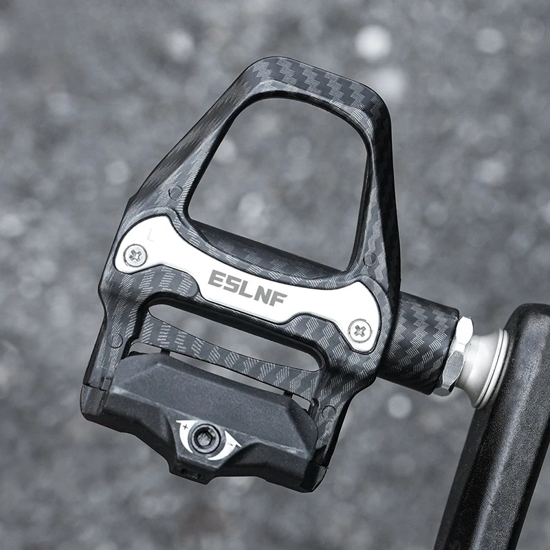 

Road Bike Pedal Steel Nylon DU Bicycle Locking pedals Cycling Bearing Cleats Clipless Pedal For SPD SL System With Locking plate