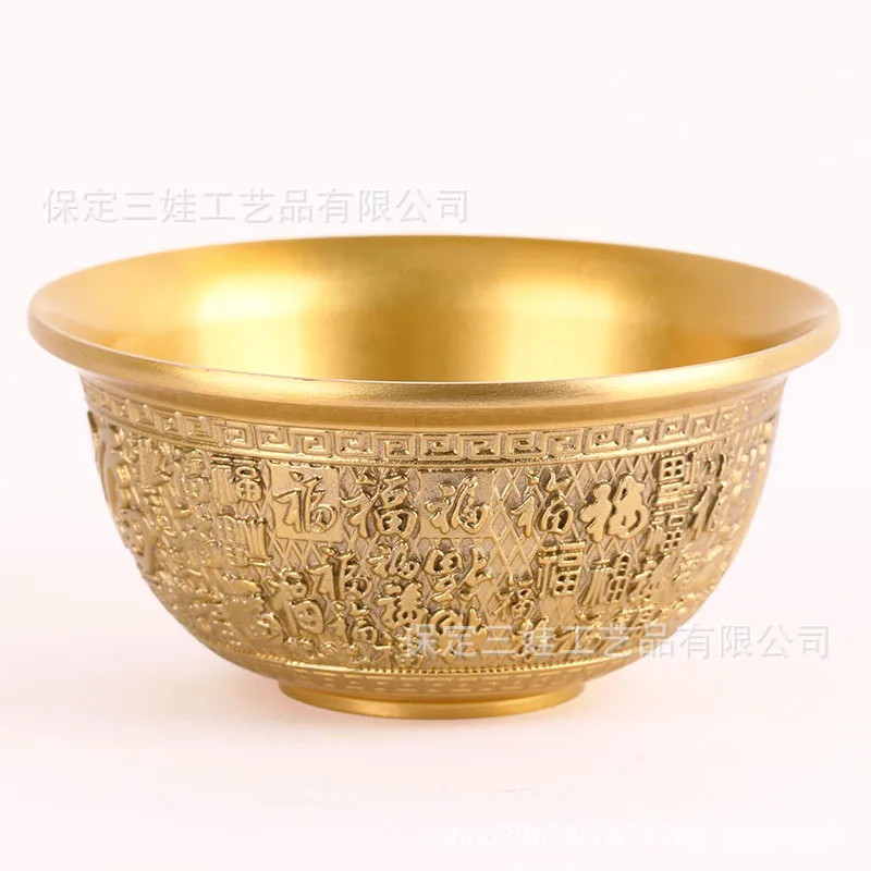 Manufacturer wholesale brass-made copper , , treasure bowls, home decorations, living room crafts and ornaments