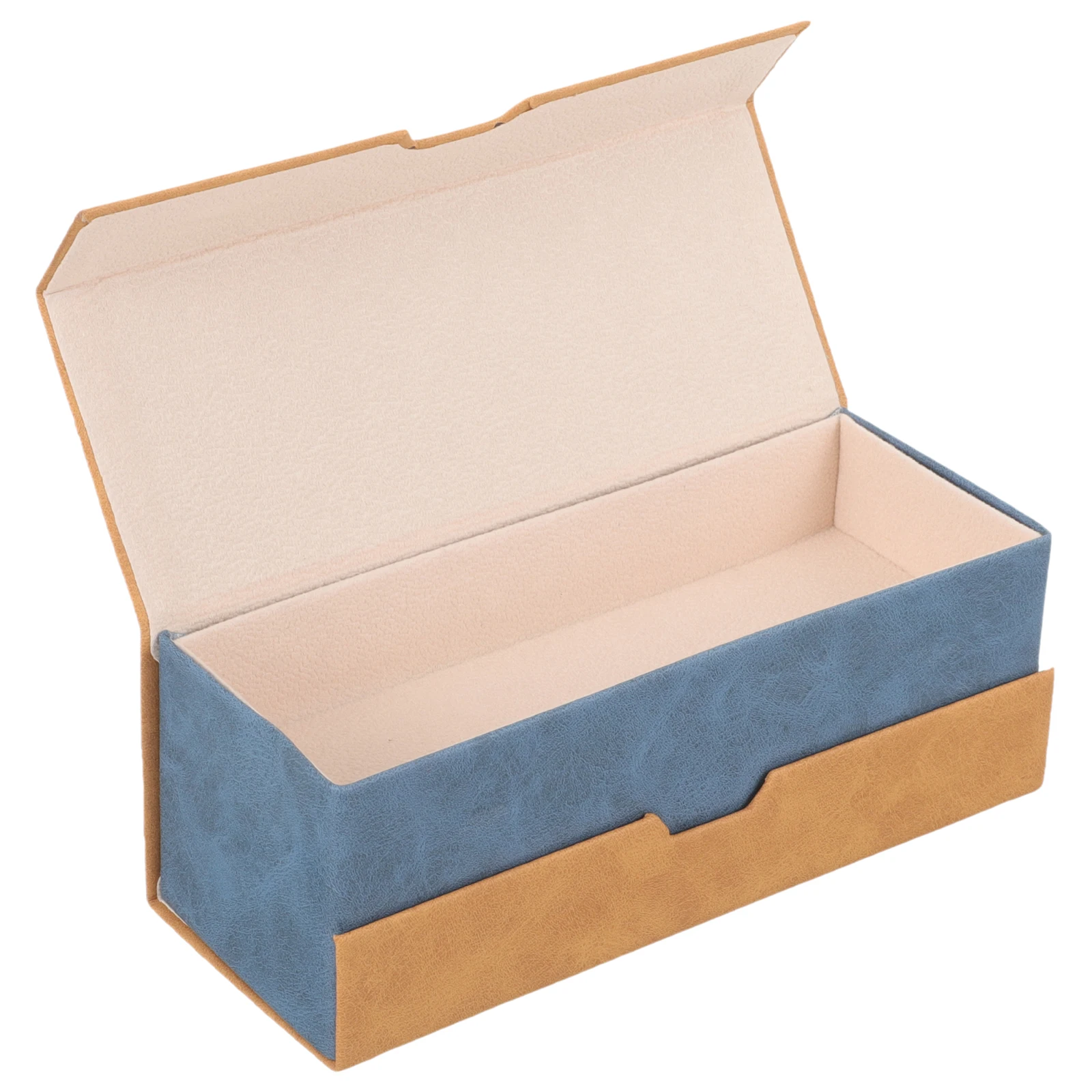 

Dual Double-layer Mirror Box PU Glasses Case for Multiple Pairs Hard Shell Eyeglass Organizer Travel Storage Container