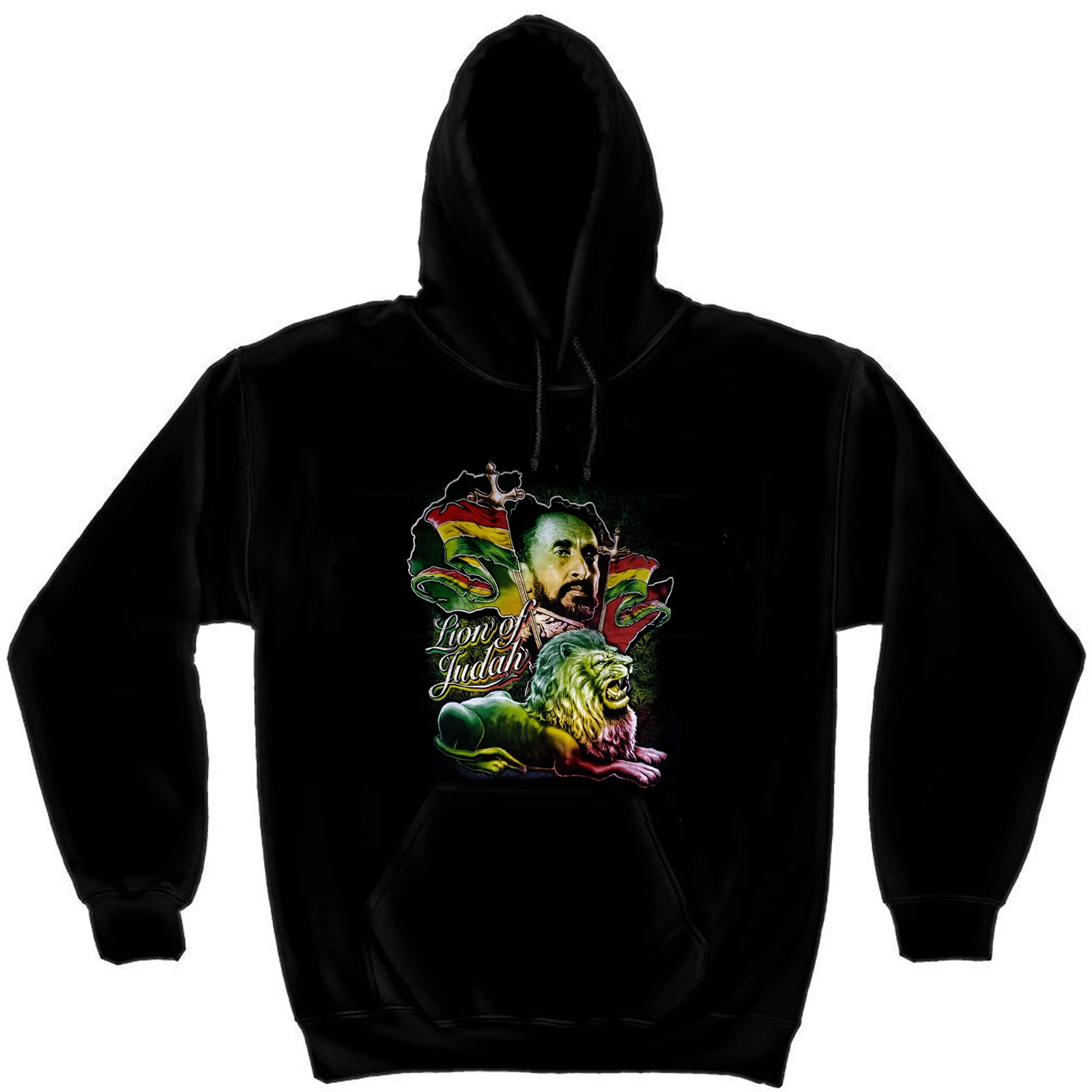 Lion of Judah Rasta Rastafari Pullover Hoodie New 100% Cotton Comfortable Casual Mens Sweatshirts Fashion Streetwear