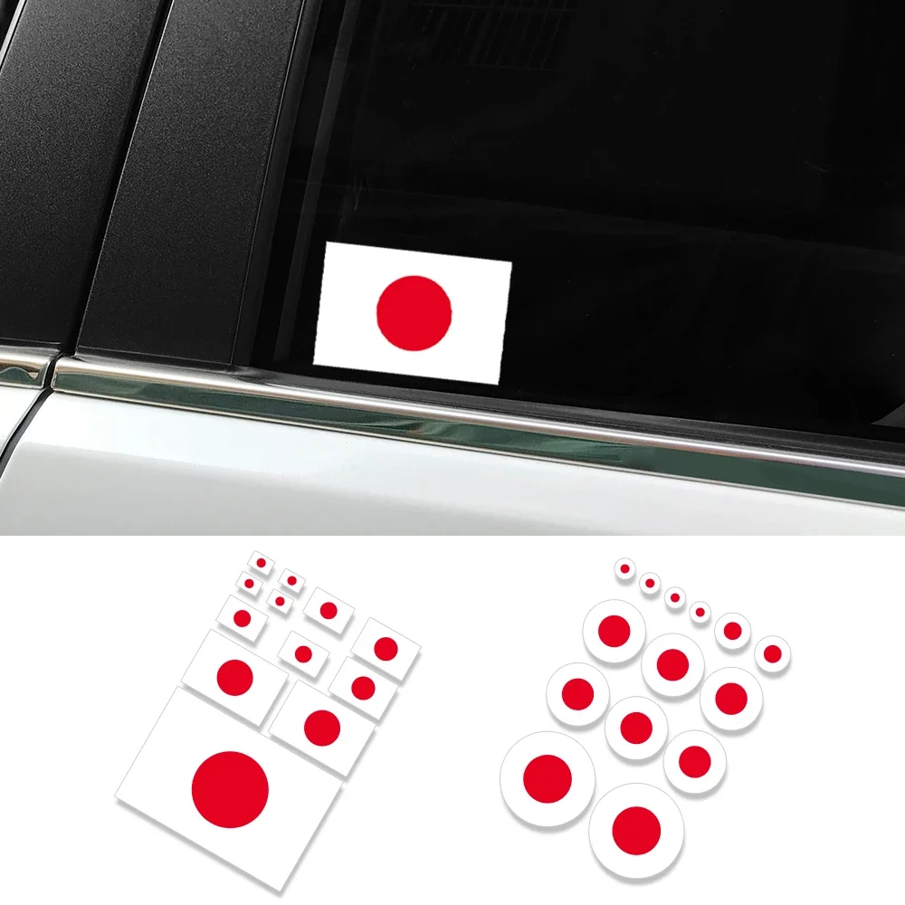 Japanese Flag Stickers Car Window Japan Vinyl Decals Auto Decoration Accessories For Toyota Daihatsu Suzuki Honda Nissan Yamaha