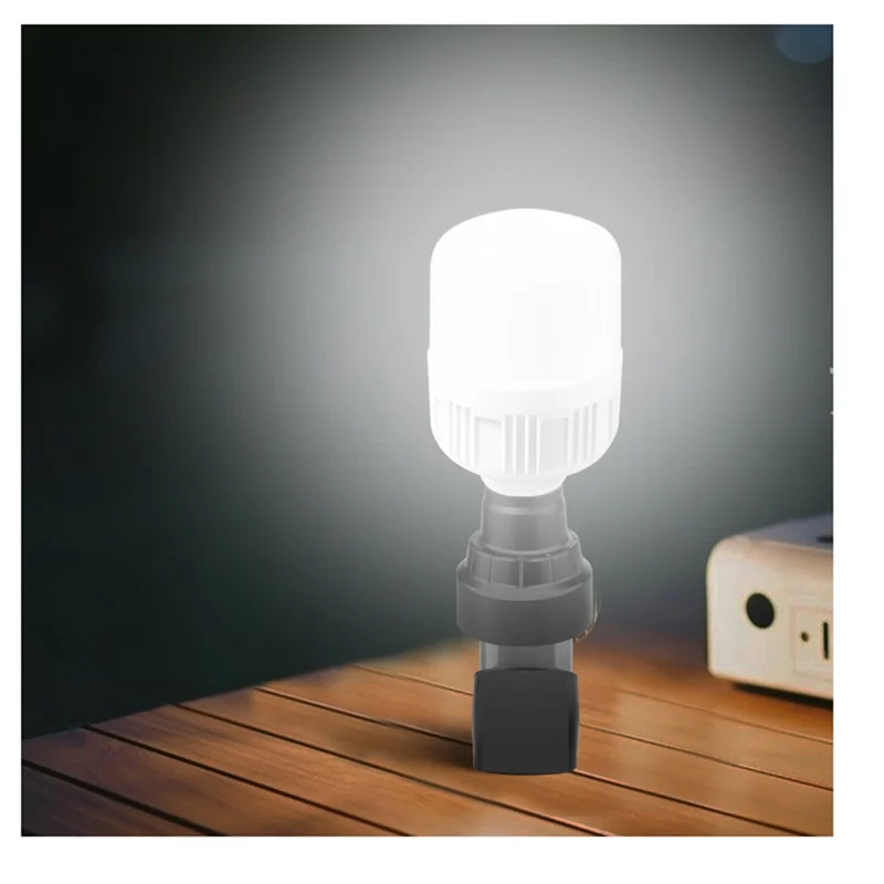 LED Work Light For  12V Li- Battery E27 Light Bulb Socket Adapter Spiral Emergency Light Adapter-AA25
