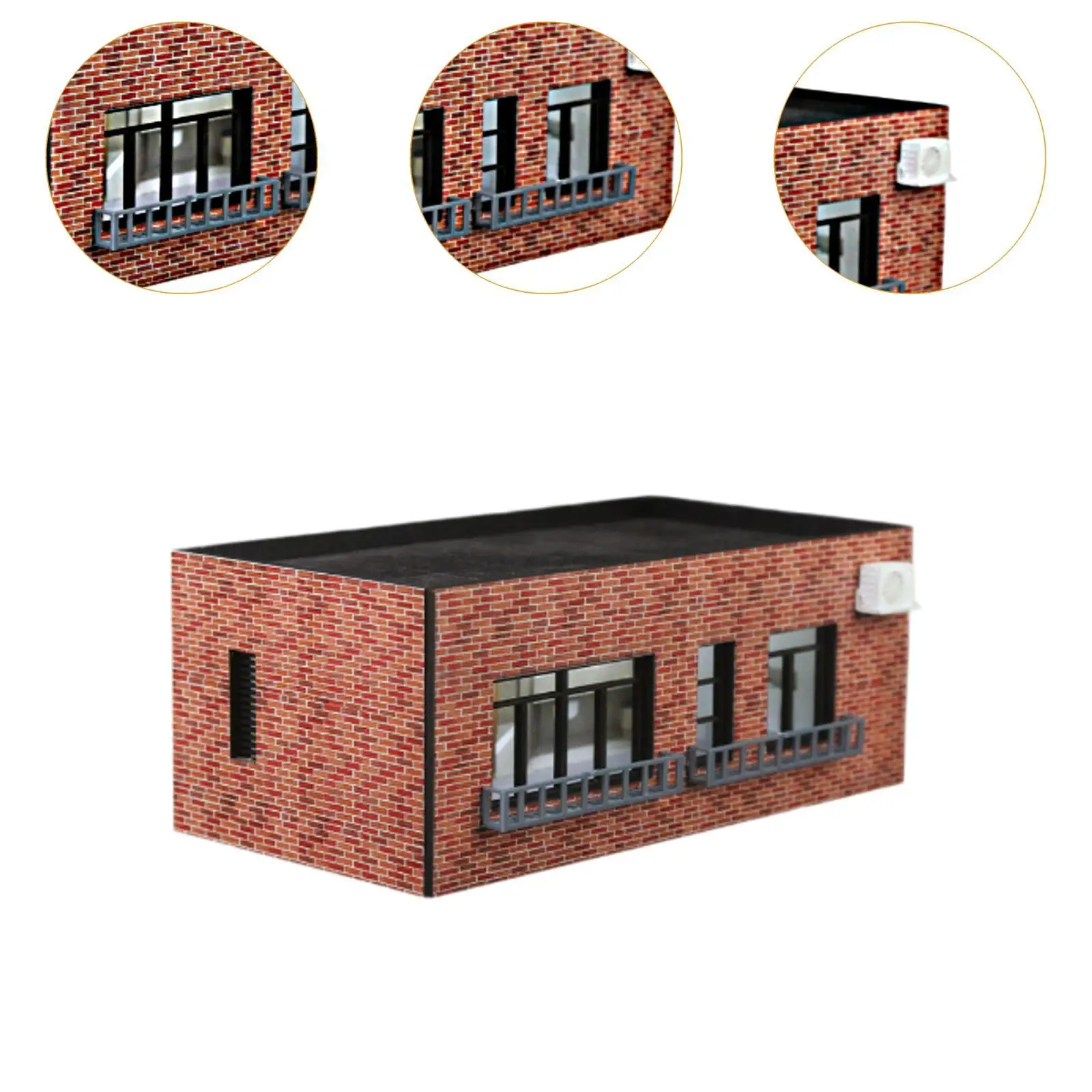 1/64 HO Maßstab Modell Haus Sand Tisch Dekoration Realistische Tisch Dekoration Micro Landschaft Gebäude Diorama Layout Hobby Spielzeug