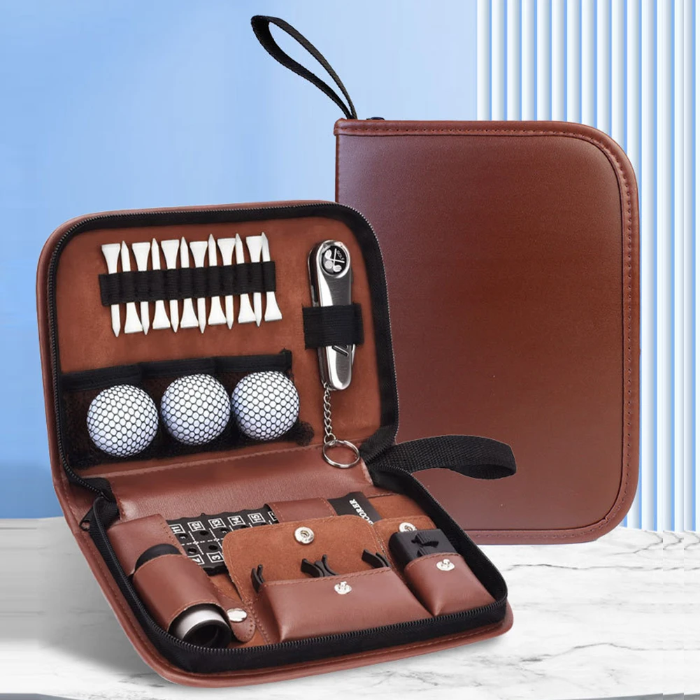 Golf Accessories Storage Bag Golf Accessories Case Golf Trunk Storage Organizer for Golf Balls Rangefinder Golf Tees Scorer