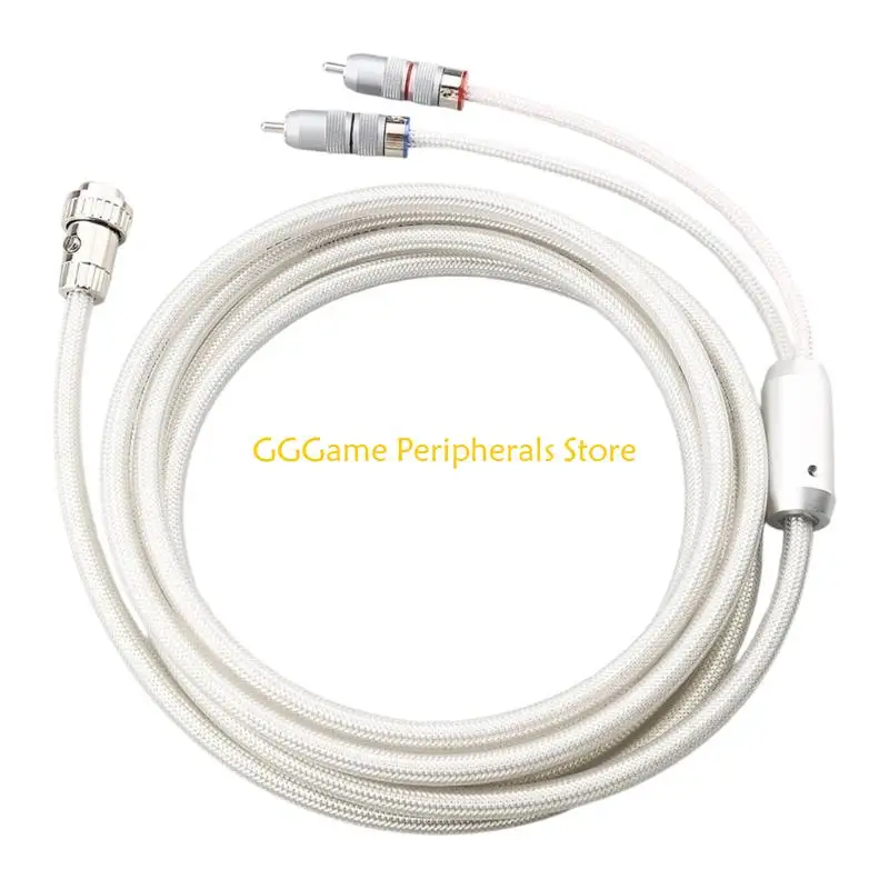 

U55B 4Pin DIN Male To 2RCA Adapter Cable Conversion Cord Sound Video Composite Extension Cable For Studio Equipment