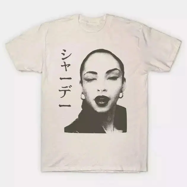 Y2k Vintage Tops Retro Style Sade Album Graphic Print Cotton T-shirt Casual Streetwear Men's Clothing Women's Summer T Shirt