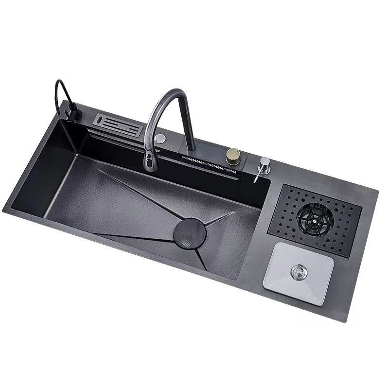 

Multifunctional sink Feiyu large single basin 304 stainless steel single tank vegetable basin dishwasher