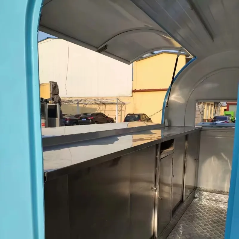 شراء عربات الطعام ومقطورات الطعام المجهزة بالكامل شاحنة طعام مزودة بمعدات مطبخ كاملة #6