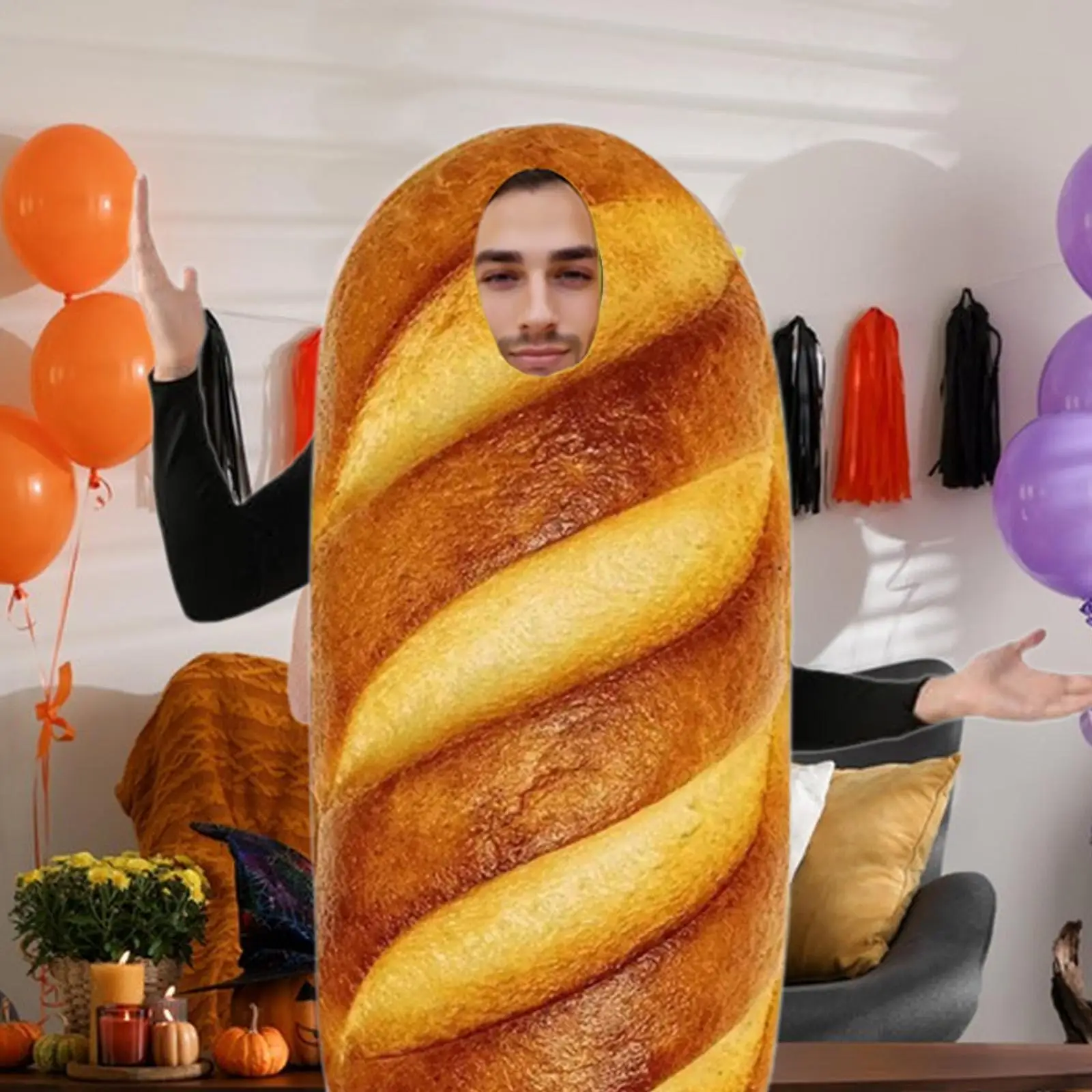 Accessoires de Costume de pain pour adultes, Costume alimentaire pour fêtes, spectacles sur scène