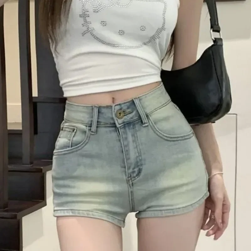 

With Waist Pocket Female Short Jeans Pants Summer Micro Mini Women's Denim Shorts Outdoor Low Price Flowy Streetwear XL Jorts