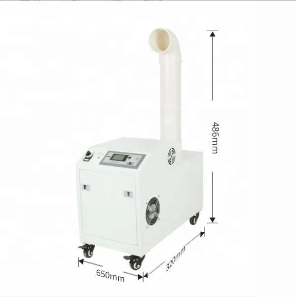 MEILUN Commercial Electric Industrial Air Mist Ultrasonic Humidifier AC 220V Digital Display Pump Drain Fresh Food Storage view 3
