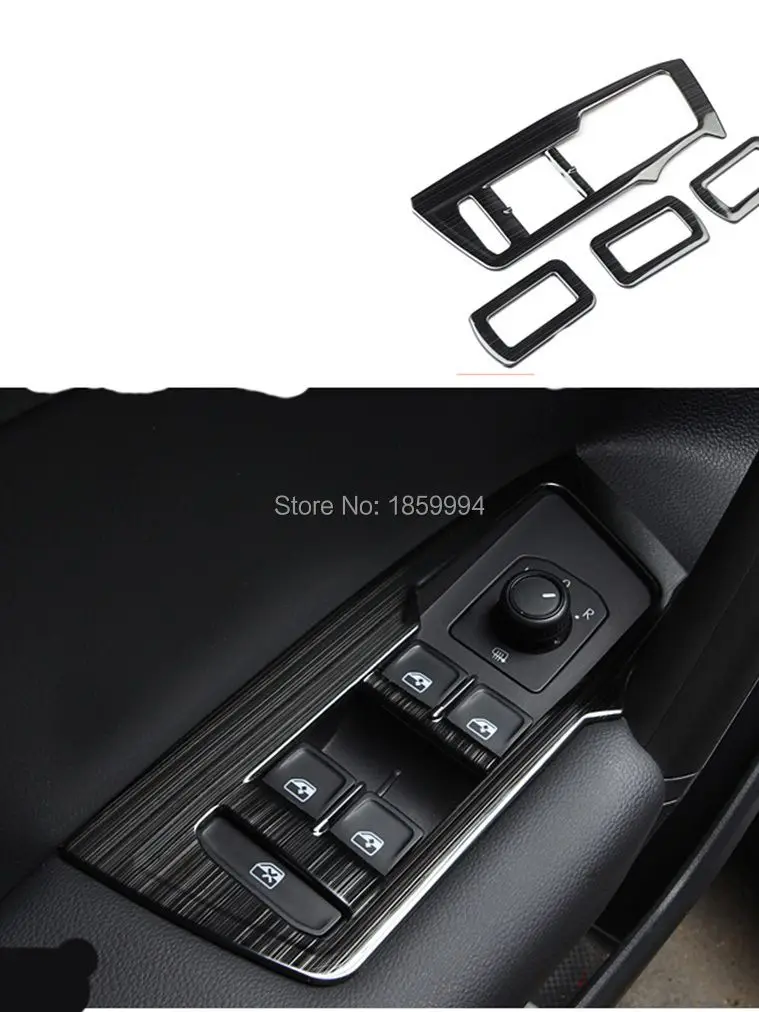 LHD CAR DOOR WINDOW SWITCH PANEL COVER TRIM SEAT MEMORY REMEMBER KNOB BUTTON for 2017-2024 VW TIGUAN mk2