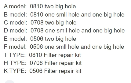Recambio de papel para filtro de aceite diésel, kit de reparación de 4 piezas, C0810, C0708A, C0506A, 490/480/485, JX0810, C0708, C0506