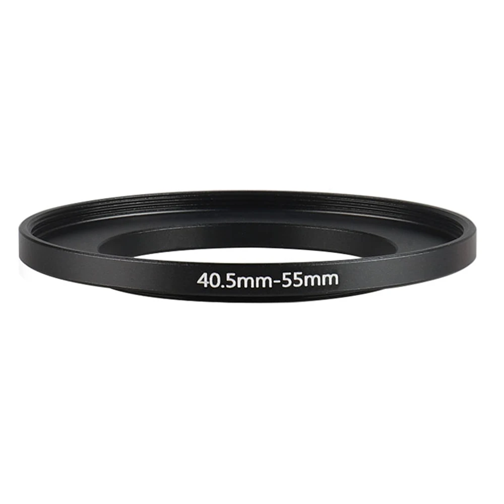 Aluminum Black Step Up Filter Ring 40.5mm-55mm 40.5-55 mm 40.5 to 55 Adapter Lens Adapter for Canon Nikon Sony DSLR Camera Lens