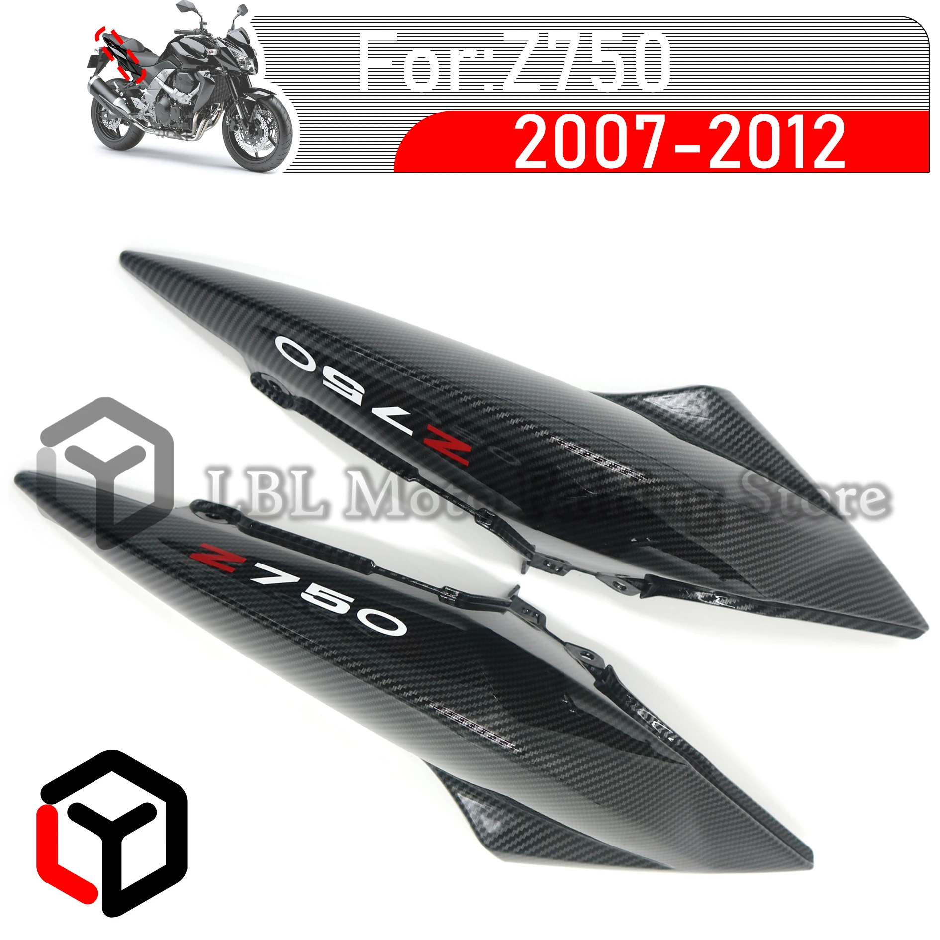 For KAWASAKI Z750 Z 750 2007 2008 2009 2010 2011 2012 Motorcycle Rear Tail Side Seat Fairing