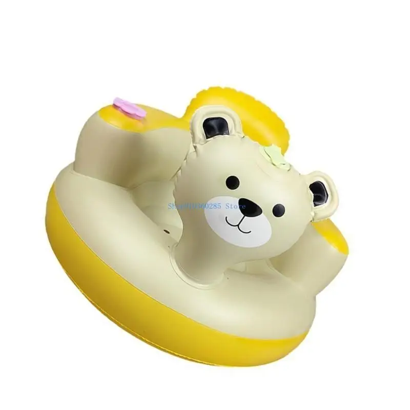 K9FF مقعد قابل للنفخ لممارسة جلوس الأطفال خفيف الوزن ومدمج، كرسي PVC قابل للطي للرضع فوق 6 أشهر #5