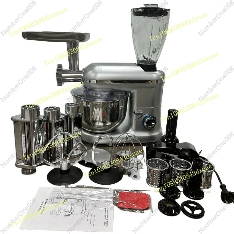 5.5L Multifunction Food Mixer, 8-in-1 Kitchen Assistant for Baking Blending, Powerful Motor Easy Use