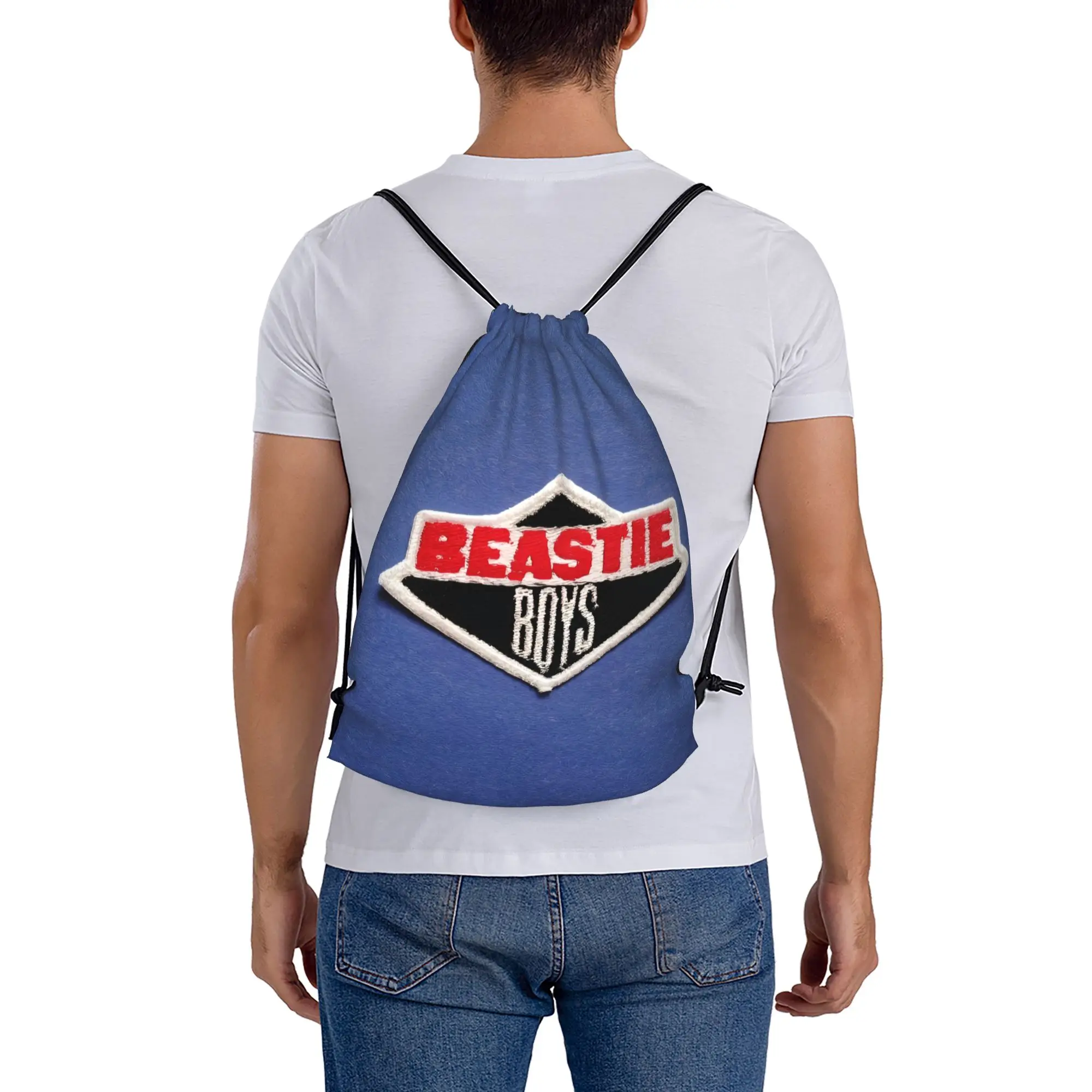 Beastie Boys 2  Portable Sports Drawstring Backpack Riding Backpack Gym Clothes Drawstring Bags