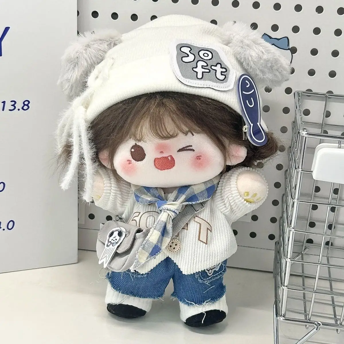 

20 см милый комплект одежды для куклы Kawaii, 6 комплектов для хлопковой куклы, плюшевая игрушка, сменный костюм