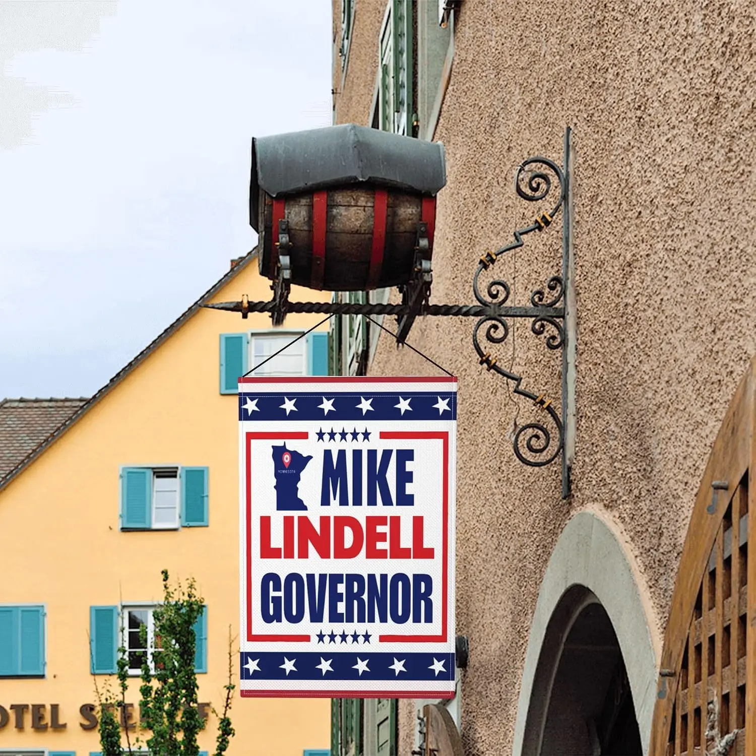 Mike Lindell for Governor Flag 12x18 Minnesota 2026 Election Garden Flags Double Sided Burlap Yard Signs yyi
