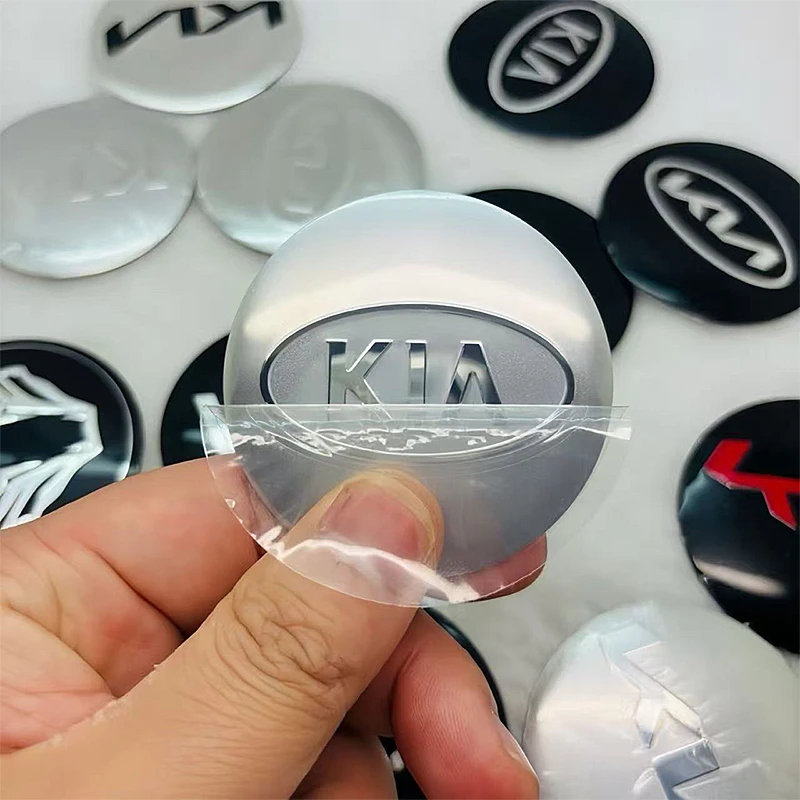 كيا 56 مللي متر سيارة عجلة غطاء محور مركزي ملصق لكيا سبورتاج Seltos سورينتو كرنفال Ceed بوريغو ريو فورتي K3 K4 K5 K7 K8 K9 EV3
