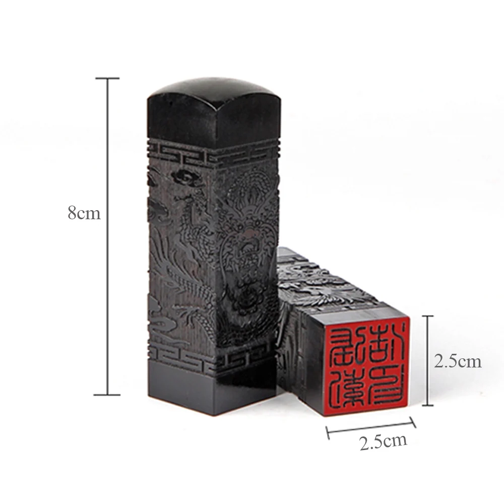 ختم مخصص التنين فينيكس الطبيعية خشب متين اسم Stamps للخط الكورية اليابانية كانجي ختم Stamps مدرسة هدية #5