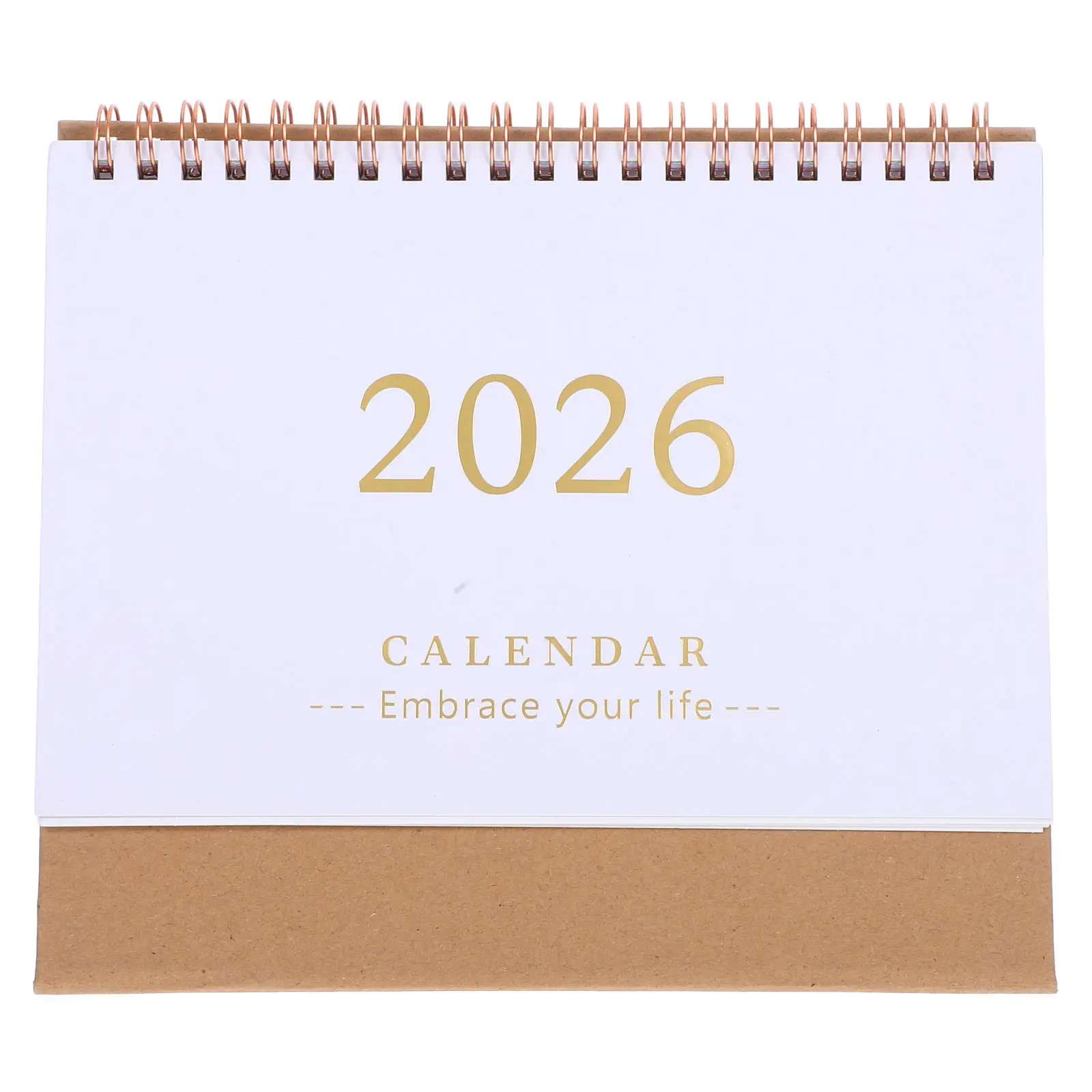 

2026 Desk Calendar Mini Solid Color Stand Up Daily Desktop Planner Small Flip Calendar Office Home Home Furnishing Decor